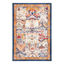 Vintage koberec Boho Series, etnický styl, pratelný, protiskluzový, 1,2 x 1,8 m, oranžový, 1 balení