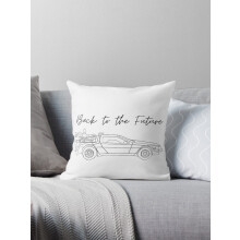 Et NYT Tilbage til fremtiden Delorian minimalistisk pudebetræk Pudebetræk Sofa 16x16 tommer To sider