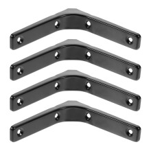 Bevestigingsbeugels voor wandplanken van roestvrij staal, zwevend steunframe (4 stuks)