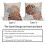 Μαξιλαροθήκες Burnt Orange 18x18 ίντσες, Σετ 2 τεμαχίων, Συμβατές με φθινοπωρινές 4