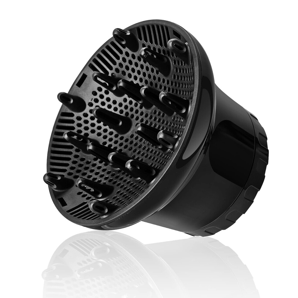 Hair Dryer Diffuser for Curly and Wavy Hair, Universal Attachment Enhances Curls and Reduces Frizz