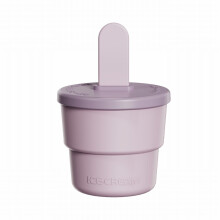 XIUH2-in-1 Contenitori per il ghiaccio con coperchio in silicone, set riutilizzabile e a prova di perdite per congelatore (viola)
