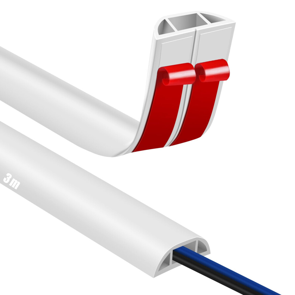 Floor Cable Cover 3M Self Adhesive Cable Protector For Office Home AntiâTrip Durable Low Profile 9365369294622
