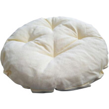 TFlower Barstoelkussen Rond Kussen van Traagschuim Barstoelhoes Rond Kussen met Antislip Achterkant en Elastische Band 14 inch Beige