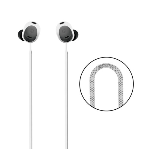 jixopn Αδιάβροχο καλώδιο Anti-Lost Μαλακό συμβατό με Bluetooth ακουστικό Λουράκι λαιμού