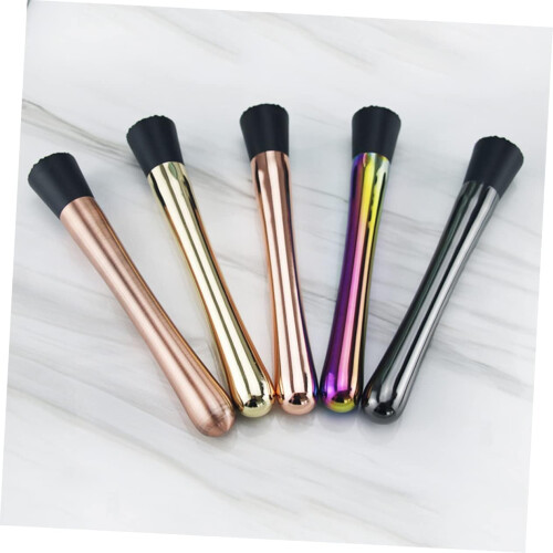 2pcs Stainless Steel Cocktail Muddler Set with Ergonomic Grip and Ice Crusher Bar Tools for Mixed Drinks 2