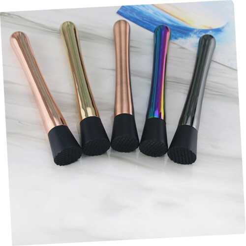 2pcs Stainless Steel Cocktail Muddler Set with Ergonomic Grip and Ice Crusher Bar Tools for Mixed Drinks 1