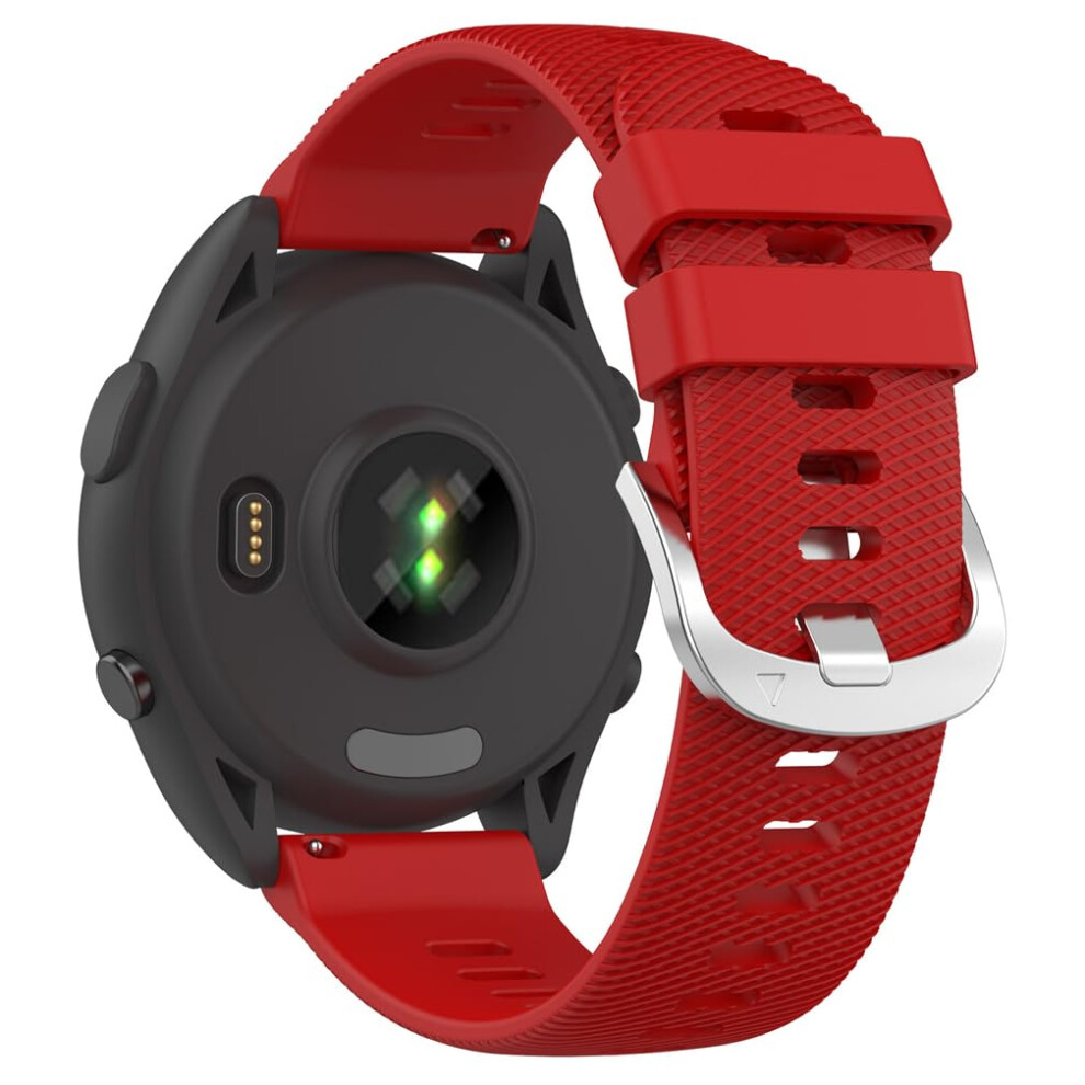 22Mm Silicone Watch Band Replacement For Garmin Forerunner 265 255 Venu 2 Vivoactive 4S Quick Release Strap Red 9164114976666