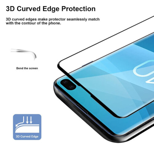 Protector de pantalla de vidrio templado, compatible con Samsung Galaxy S10Plus 1