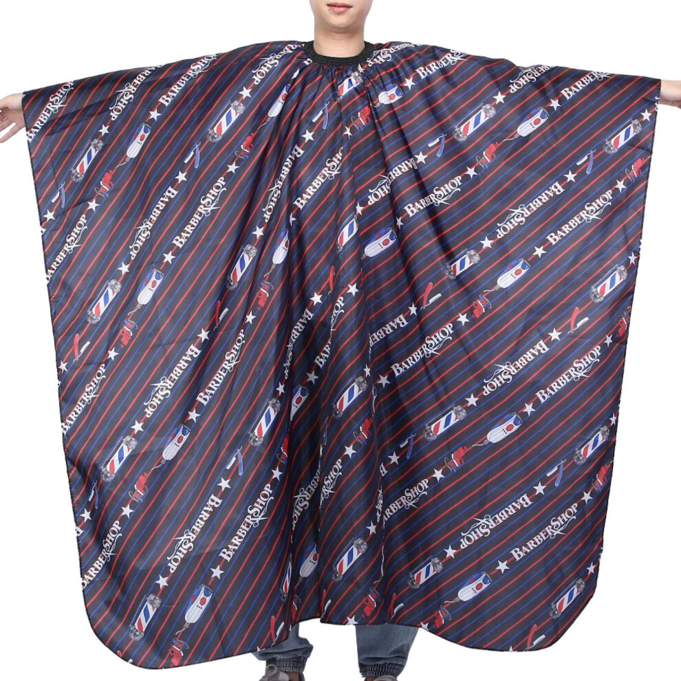 Hair Cutting Cape for Salon and Home with Elastic Neckline, Lightweight Full Coverage Protection