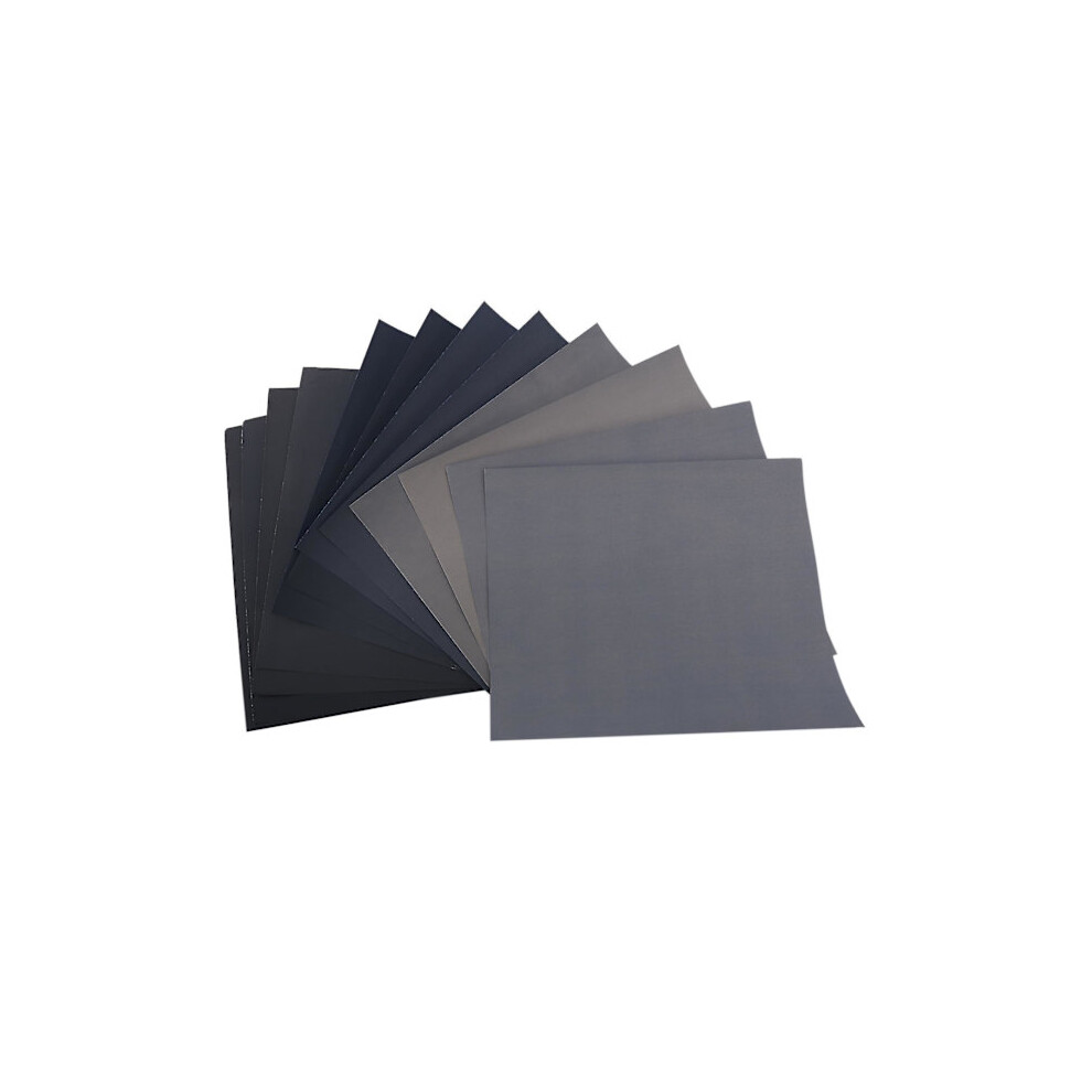 Grit 1500 2000 2500 3000 5000 7000 Sandpaper - 12-Pack 9149926042303
