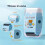 LOVEVER 1pc Yellow Eraser With Built-in Pencil Sharpener 1