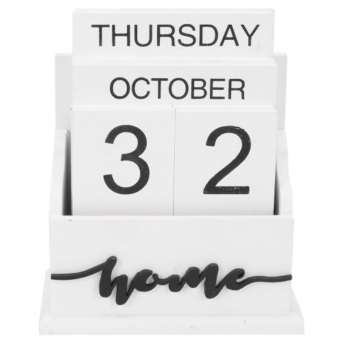 Ξύλινο Clamshell Γραφείο Μπλοκ Ημερολόγιο Μόνιμο Ξύλινο Γραφείο Ημερολόγιο Εβδομάδα