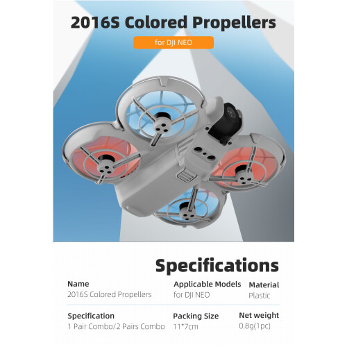 Propellererstatning for DJI NEO, Drone hurtigutløsende blader propeller tilbehør 2