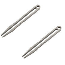 Cacciavite Xubond, resistente, in lega di titanio, mini pinzette, strumento per esterni, da viaggio, 1 pezzo, cacciavite, argento