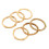 Ronds de serviette en bambou faits main, style rustique naturel, lot de 6 1