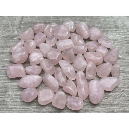 Rose Quartz Tumbled Stone, 0.7-0.85" Tumbled Rose Quartz 1