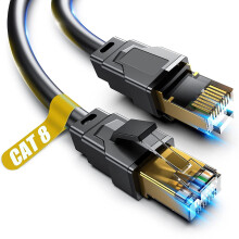 Cat8 Ethernet-kabel, 1,5 m kraftig nätverkskabel för höghastighetsinternet, professionell LAN-kabel, 26AWG, 2000 MHz 40 Gbps