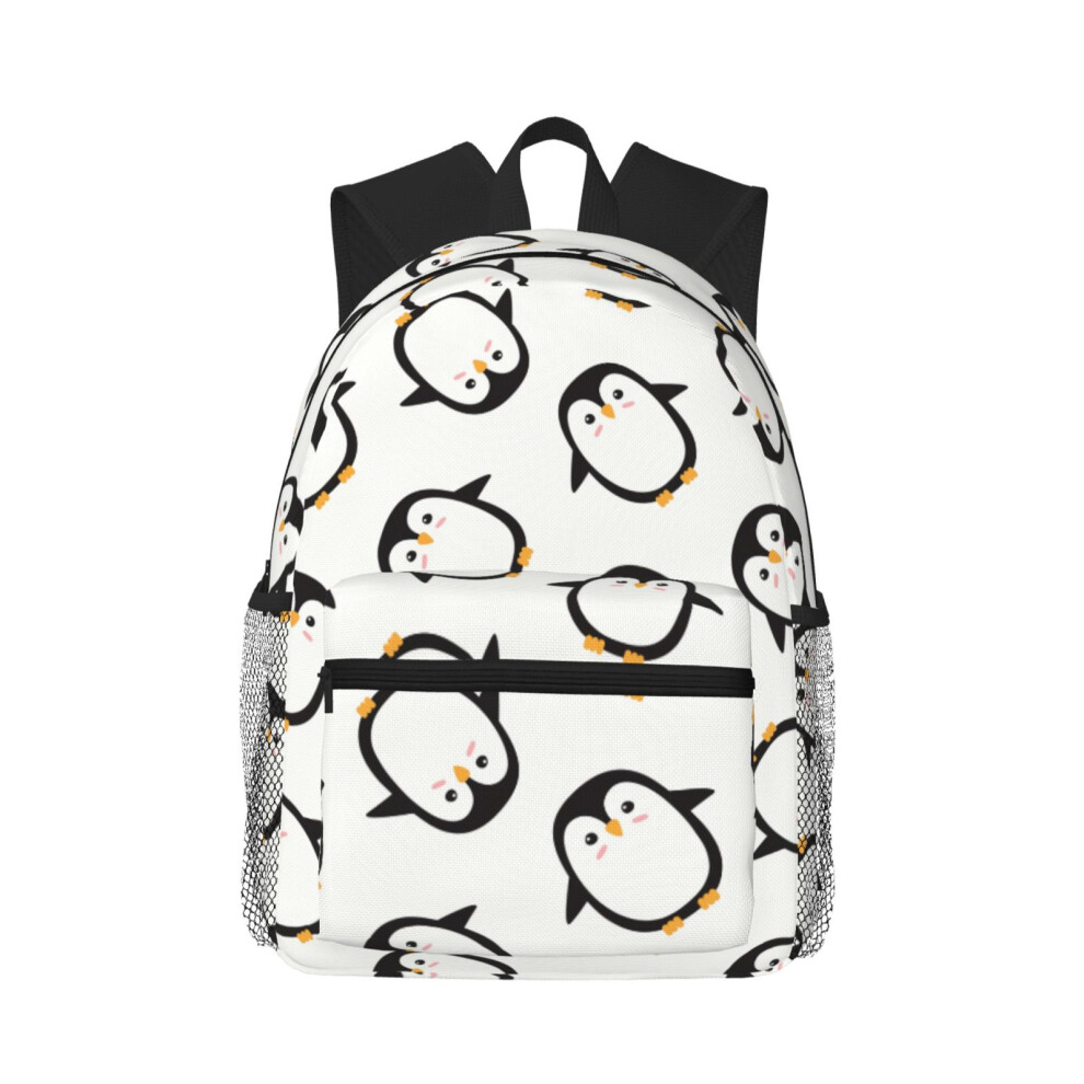 Cute Penguin Pattern Backpack Laptop Backpacks Travel Hiking Bag Business Backpacks For Women Men 9499224644946