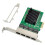 Προσαρμογέας διακομιστή Ethernet 4 θυρών RJ-45 Κάρτα δικτύου Gigabit PCI-E X1Interface 1