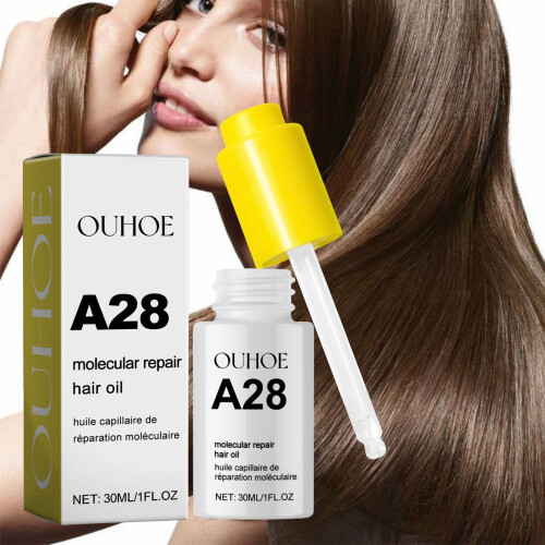 Olio molecolare per capelli - Elisir per capelli lisci, nutrienti e leggeri, per capelli setosi e sani 1