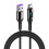 Cable de carga rápida USB-C PD de 100 W, negro, 2 m 1