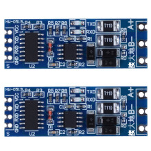 2X TTL - RS485 adapter, 485 soros port UART szintű átalakító modul, 3,3 V / 5 V