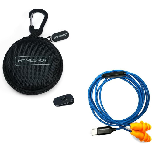 Ακουστικά εργασίας HomeSpot KR10C, 27dB NRR, ενσύρματα ακουστικά USB Type C με ενσωματωμένο 1