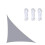 Αδιάβροχο Sun Sail Triangle3x3x4,3m/4x4x5,7m/5x5x7,1m Γκρι3x3x4,3m 1