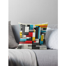 AIVO Kissenbezüge mit Mid-Century-Modern-Kunstdruck, beidseitig verwendbar