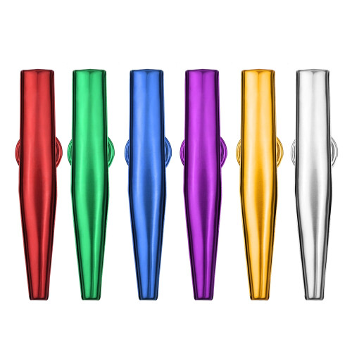 Μουσικά Όργανα CACAGOO Kazoos, 6 διαφορετικά χρώματα μετάλλου Kazoos για παιδιά, παιδιά, 2