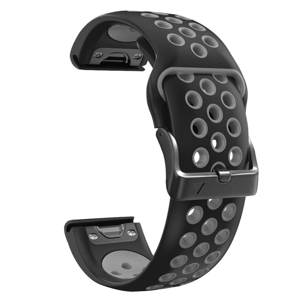 22Mm Silicone Watch Band For Garmin Fenix 6X 5X Plus Epix, Quick Release Durable Sport Strap 9099447337382