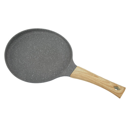 28cm Flat Bottom Aluminium Omelette Pan with Handle, Even Heating