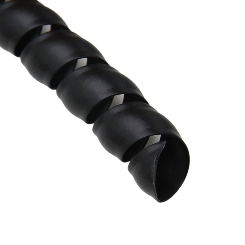 Cable Management Sleeve 25Mm Black 2M Spiral Wire Wrap Organizer For Home Office Cable Tangle Prevention 9365369295834