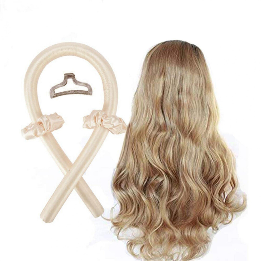 Heatless Curling Headband Silk Ribbon No Heat Hair Curlers Kit for Overnight Heat Styling