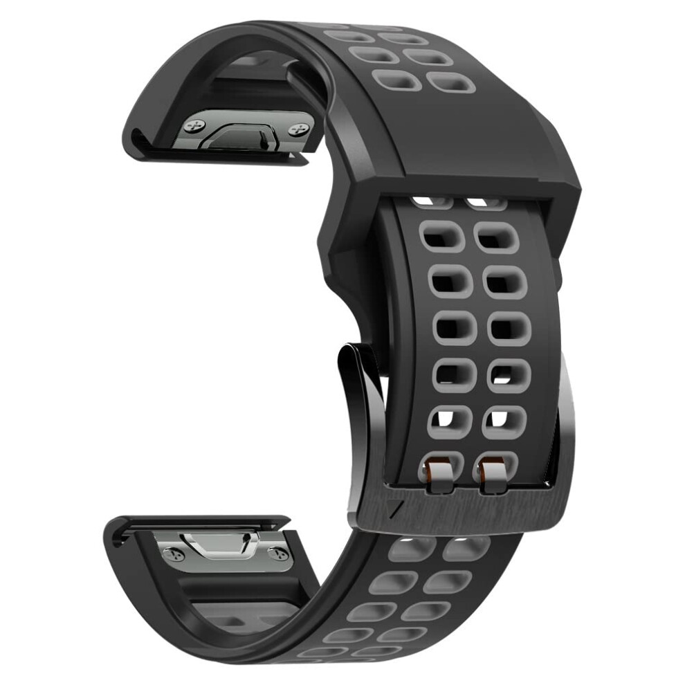 Soft Silicone Quickfit Strap Quick Release Watch Band 22Mm 26Mm For Garmin Fenix 7X 6 5X Vertix 2 9164114979391