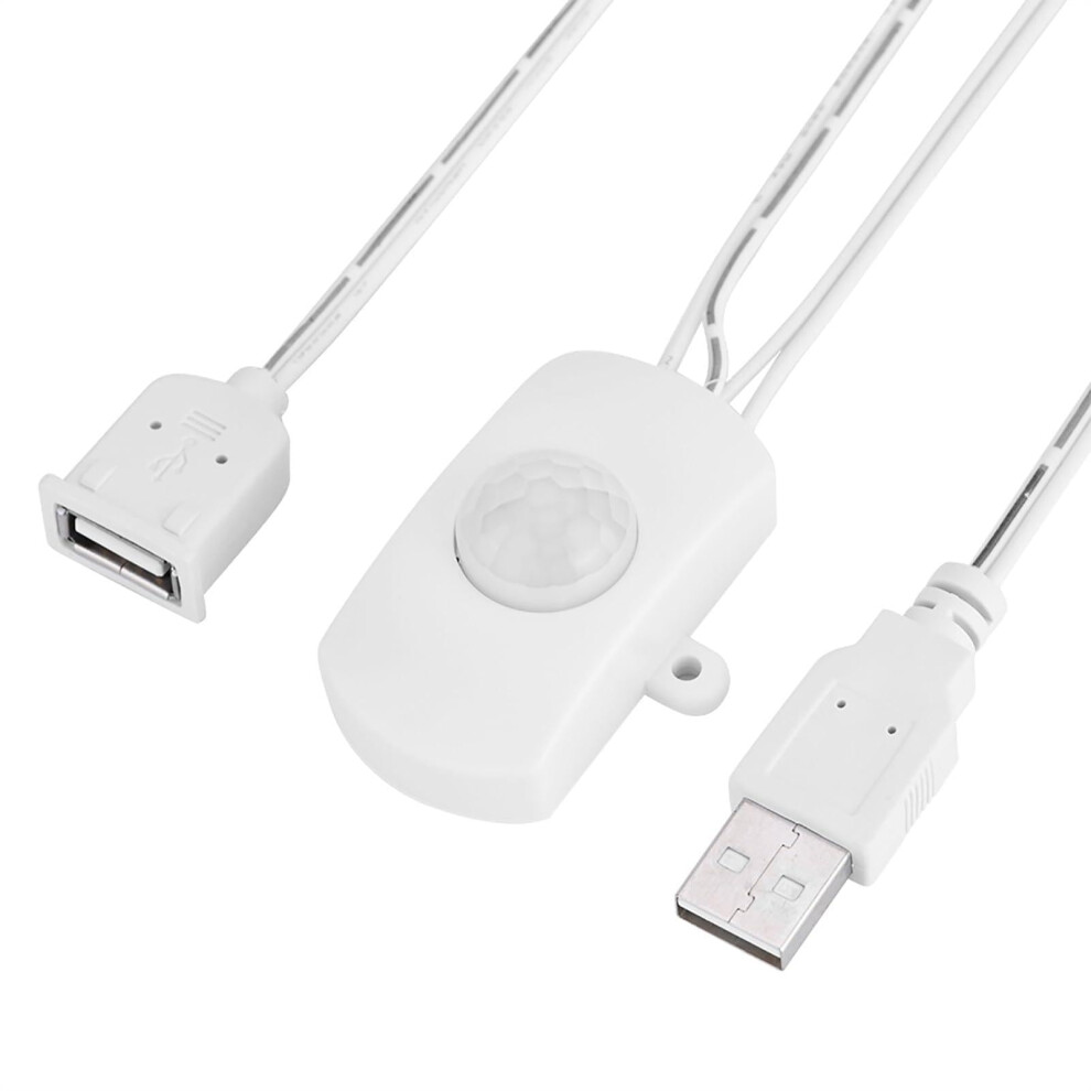 Usb Powered Pir Motion Sensor Light, Smart Energy Saving Led For Hallway And Garage, White 9164114978585