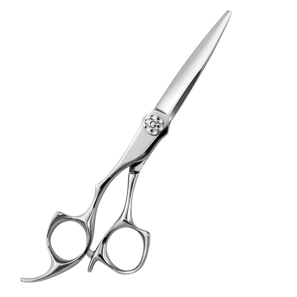 Left Handed Hair Cutting Scissors 6 Inch VG10 Steel Ultra Sharp Razor Edge Ergonomic Offset Handle