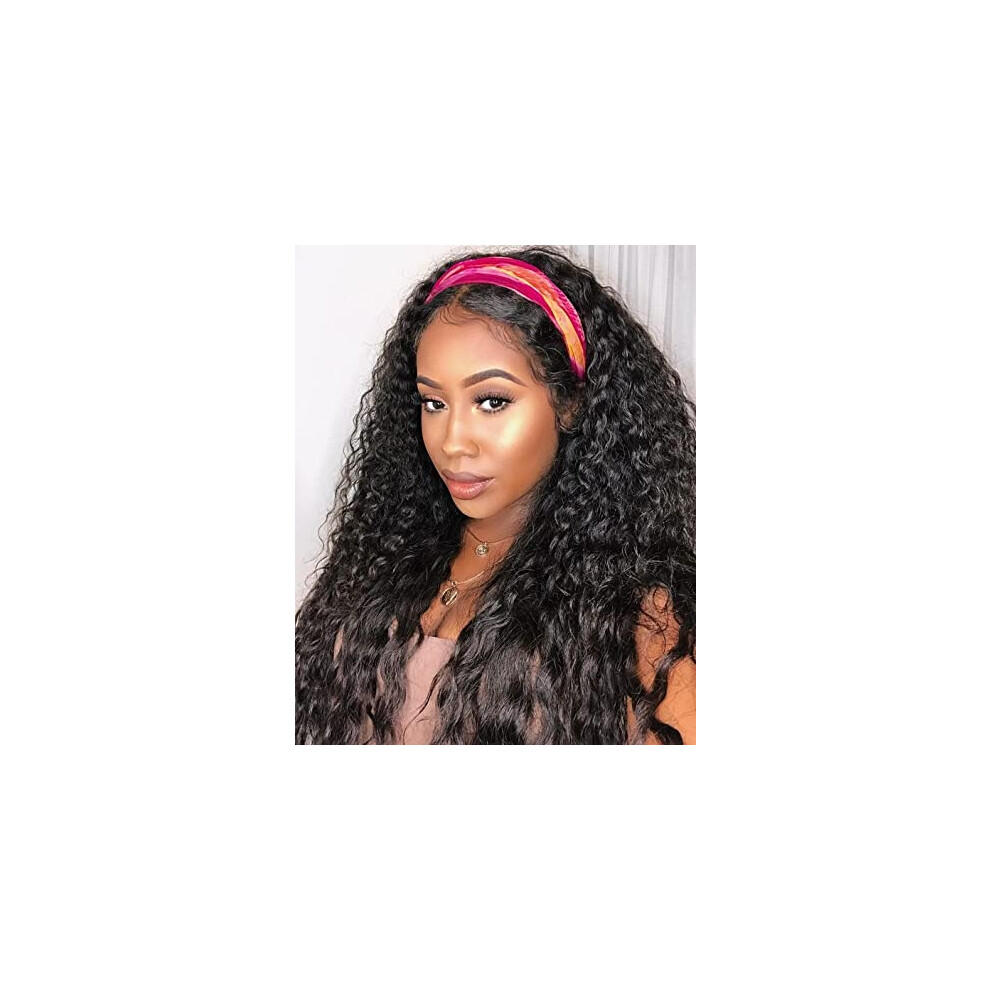 Unisex Curly Ombre Blonde Synthetic Lace Front Wig For Women, Heat Resistant Fiber, Natural Hairline, 22Inch
