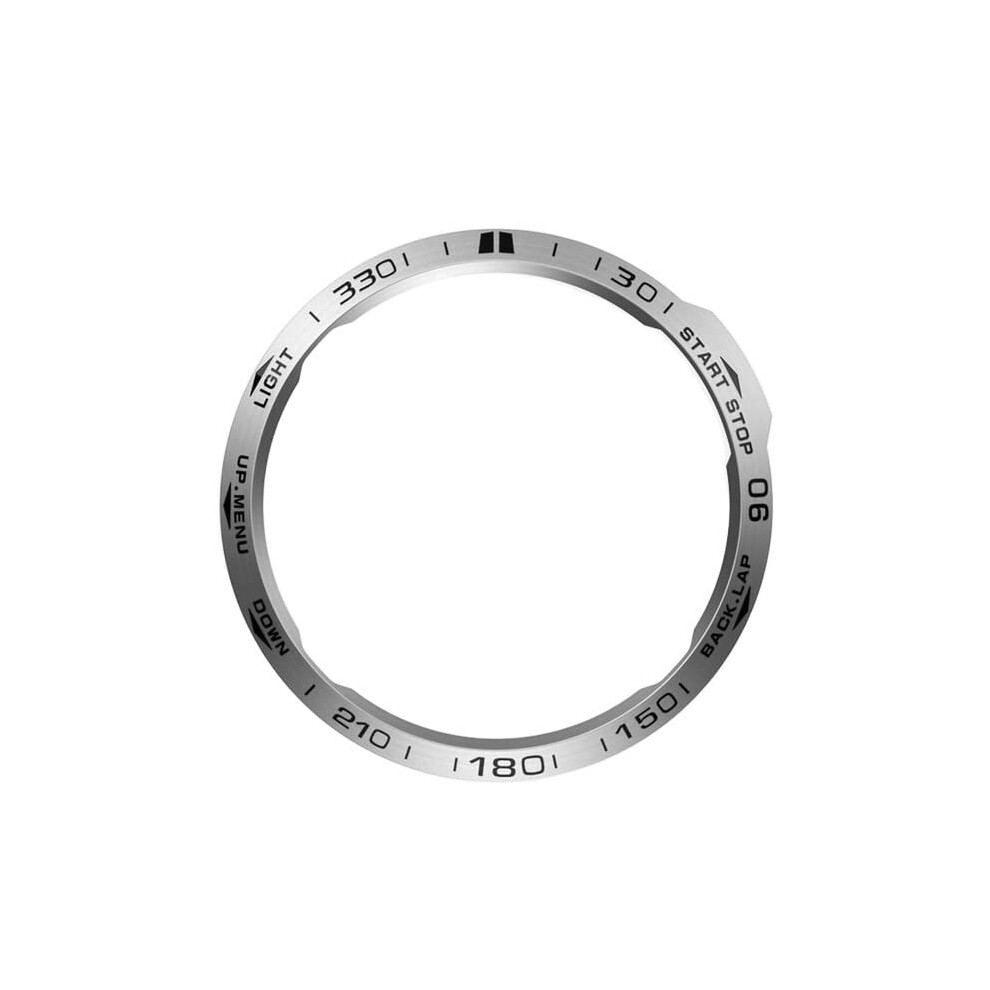Metal Strap And AntiâScratch Bezel Cover For Garmin Fenix 7Â¯7Xâ¯Sapphire, Ergonomic Fit, Adjustable Clasp Silver 9164114979292