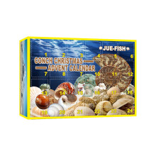 Calendrier de l'Avent Botrong 2021, coffret cadeau de rangement en forme de rocher avec 24 petites portes et sac de rangement, coffre aux trésors de