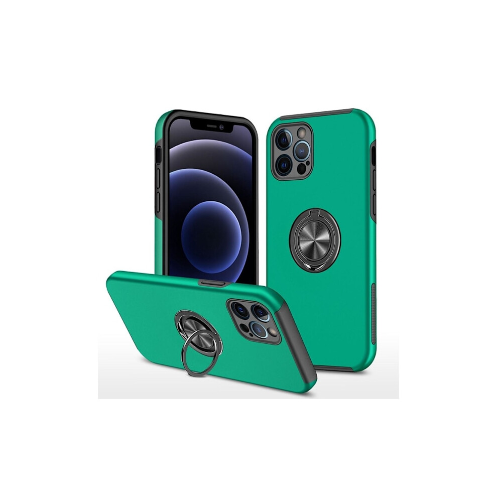Compatible With Iphone 14 Pro Hybrid Case With Finger Ring - Green 9173940161825