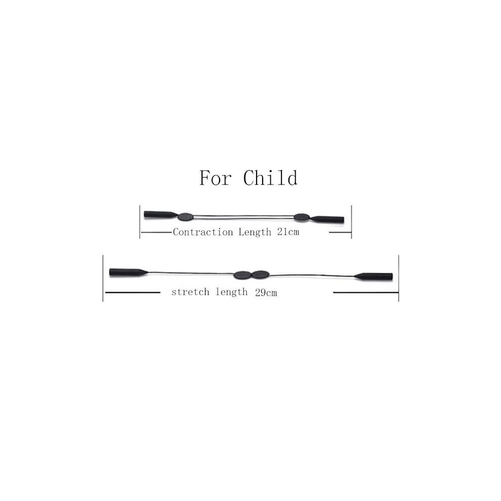 Smooth Adjustable Glasses Cord No 2 Children Cord 21Cm-29Cm Black 9173940161344