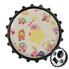 Ouvre-bouteille magnétique Kirby avec aimants pour réfrigérateur - Idée cadeau originale pour les amateurs de camping - Gadget sympa pour les