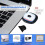 USB Rechargeable LED Knitted Hat Light, 4 Pieces, High, Medium and Low Light Mode LED Hat 4