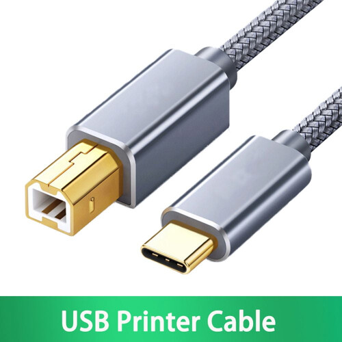 Καλώδιο εκτυπωτή USB Type-C σε USB B2.0 για Epson HP Brother 0.5-3m Καλώδιο εκτυπωτή σαρωτή φορητού 1