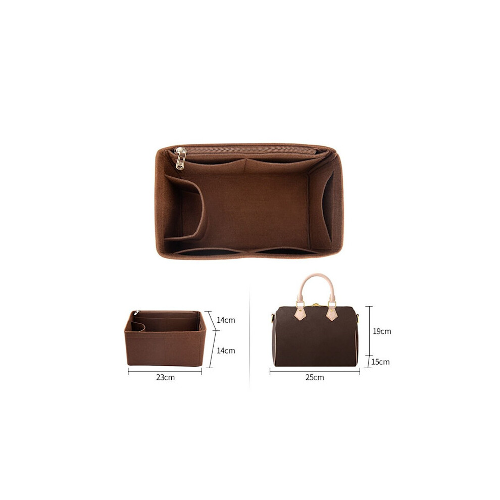 Felt Insert Bag Iiner Coffee For Speedy 25 For Speedy Coff Coffee For Speedy 25-For Speedy 25 9173940164550