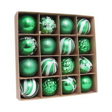GENERIC 16ct 2,36”/60mm Weihnachtskugeln, bruchsicherer Kunststoff, dekorative Weihnachtsbaumkugeln
