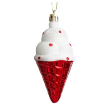 Kerstdecoraties: ijssneeuwpop, combinatie van ornamenten, kerstboomversiering, cartoonhangers. Kenmerken: