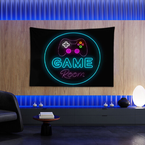 Ταπισερί Cool Neon Gaming Ταπισερί Κρεμαστό Τοίχο Διακόσμηση Δωματίου Gamer Αφίσα 1